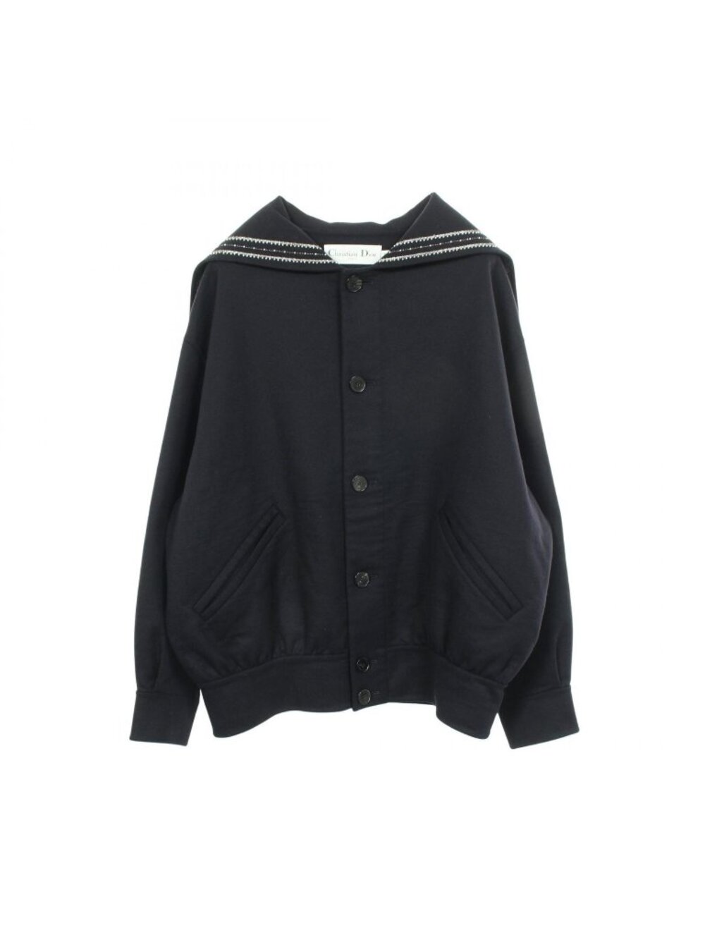 Dior Sailor Color Bead Embroidery Wool Jacket